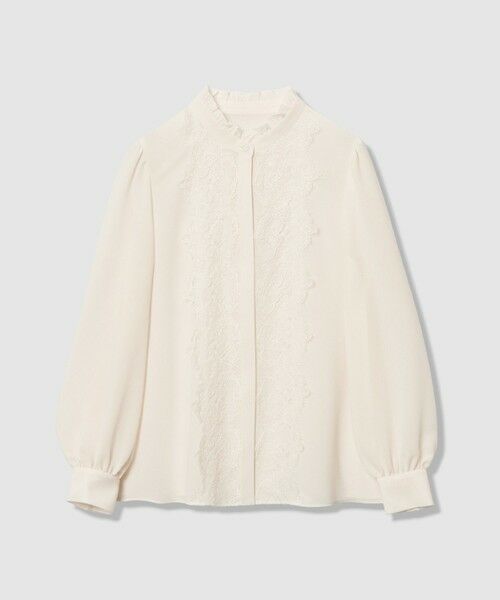ANAYI / アナイ シャツ・ブラウス | 【Eternal Line 2026】ジョーゼットレースコンビ ブラウス | 詳細7