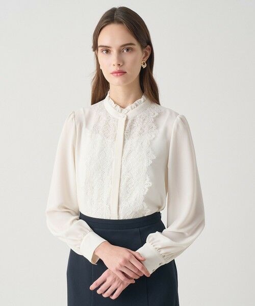 ANAYI / アナイ シャツ・ブラウス | 【Eternal Line 2026】ジョーゼットレースコンビ ブラウス(ivory (04))