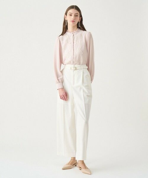 ANAYI / アナイ シャツ・ブラウス | 【Eternal Line 2026】ジョーゼットレースコンビ ブラウス | 詳細12