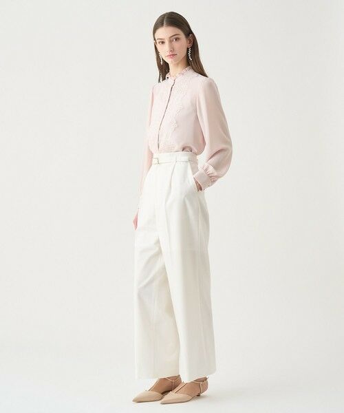 ANAYI / アナイ シャツ・ブラウス | 【Eternal Line 2026】ジョーゼットレースコンビ ブラウス | 詳細13