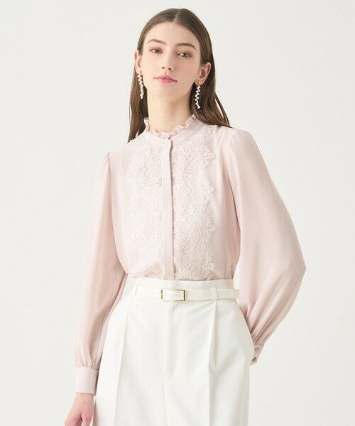 ANAYI / アナイ シャツ・ブラウス | 【Eternal Line 2026】ジョーゼットレースコンビ ブラウス(pink (41))