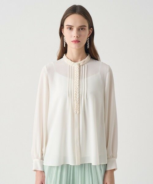 ANAYI / アナイ シャツ・ブラウス | 【Eternal Line 2026】ジョーゼットテクニカル刺繍 ブラウス | 詳細1