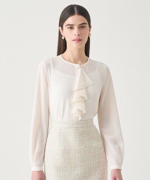 ANAYI / アナイ シャツ・ブラウス | 【Eternal Line 2026】ジョーゼットビーズフリル ブラウス | 詳細1