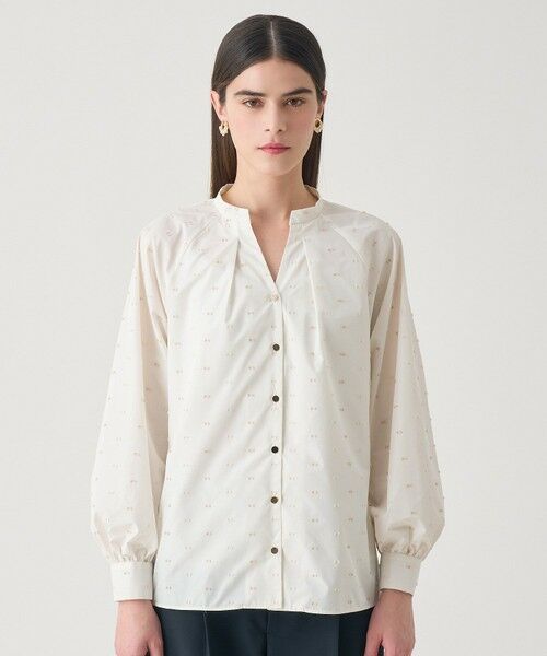 ANAYI / アナイ シャツ・ブラウス | 【Eternal Line 2026】タフタカットジャガードタック ブラウス | 詳細1