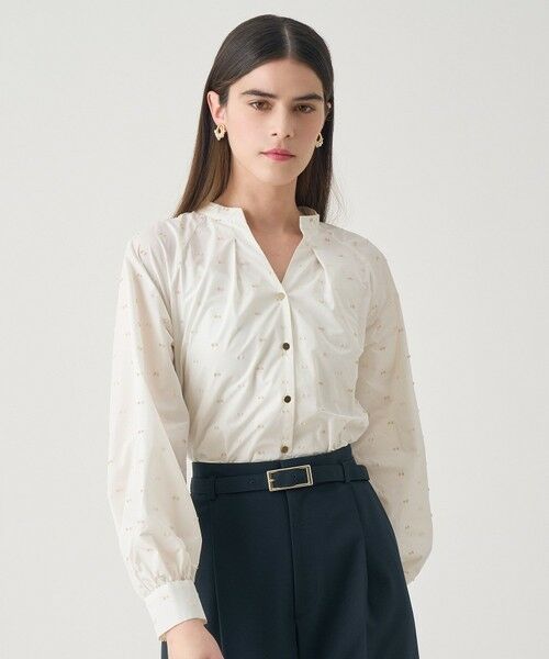 ANAYI / アナイ シャツ・ブラウス | 【Eternal Line 2026】タフタカットジャガードタック ブラウス | 詳細5