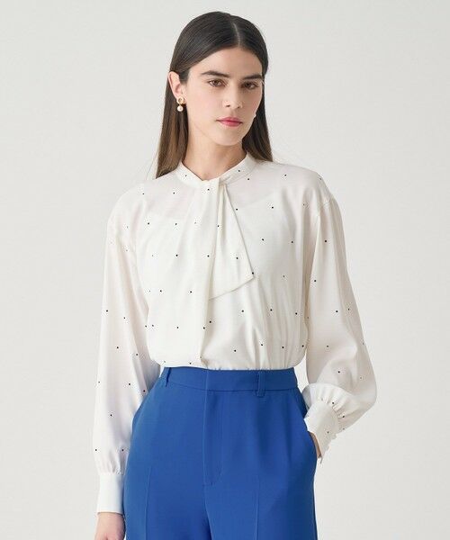 ANAYI / アナイ シャツ・ブラウス | 【Eternal Line 2026】ピンドットプリントボウタイブラウス | 詳細1