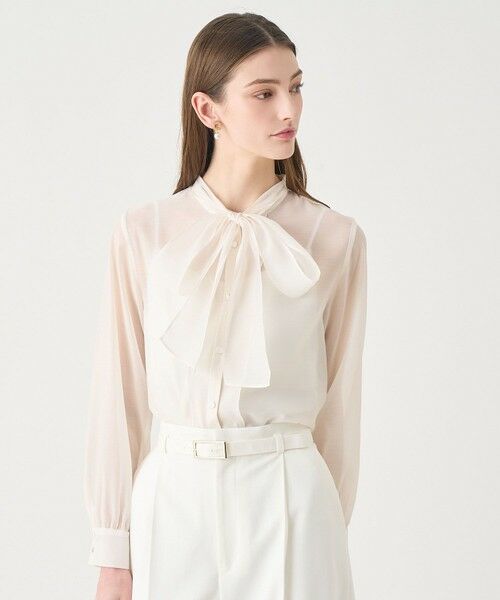 ANAYI / アナイ シャツ・ブラウス | 【Eternal Line 2026】シアーオーガンボウタイ ブラウス | 詳細2