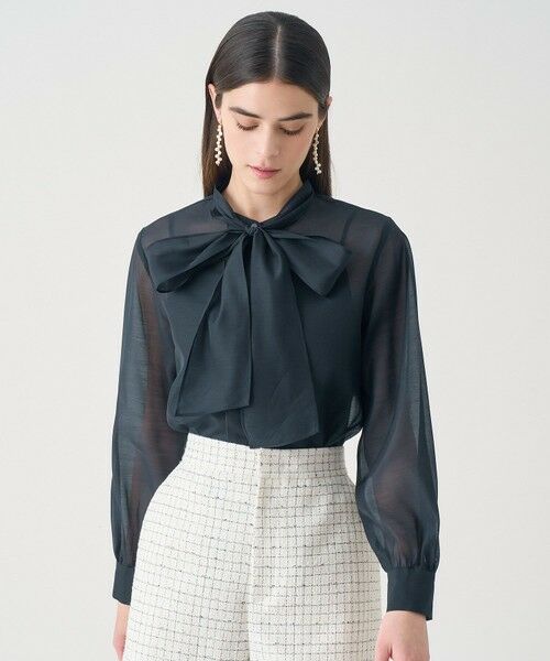 ANAYI / アナイ シャツ・ブラウス | 【Eternal Line 2026】シアーオーガンボウタイ ブラウス | 詳細20