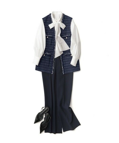 ANAYI / アナイ シャツ・ブラウス | 【Eternal Line 2026】テックスストレッチボウタイシャツ ブラウス | 詳細9