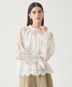 ANAYI / アナイ シャツ・ブラウス | 【Eternal Line 2026】チュール刺繍ベル袖 ブラウス