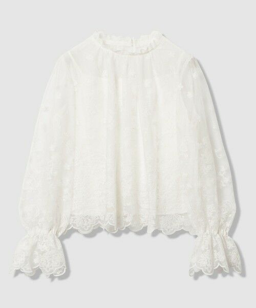 ANAYI / アナイ シャツ・ブラウス | 【Eternal Line 2026】チュール刺繍ベル袖 ブラウス | 詳細9