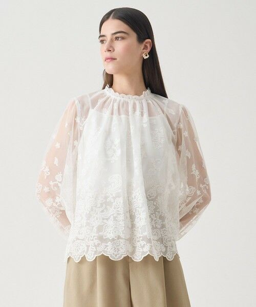 ANAYI / アナイ シャツ・ブラウス | 【Eternal Line 2026】チュール刺繍ベル袖 ブラウス | 詳細4
