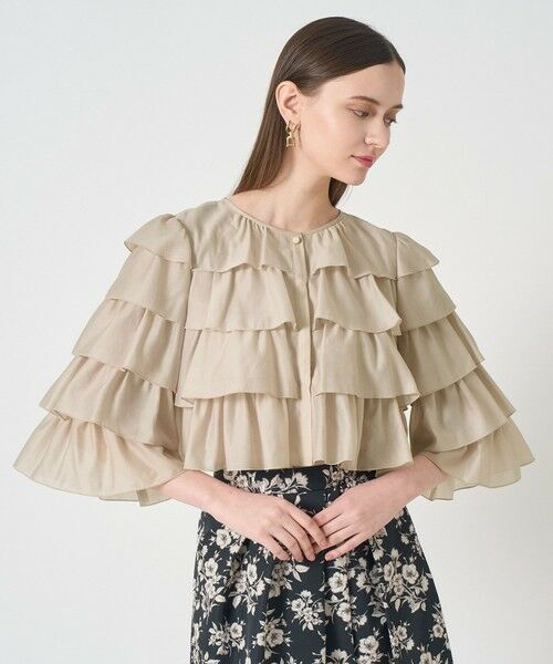 ANAYI / アナイ その他トップス | オーガンジーティアードボレロ ブラウス | 詳細1