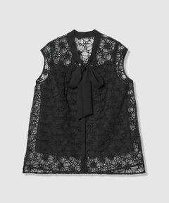 ANAYI / アナイ シャツ・ブラウス | フラワー刺繍ボウタイブラウス