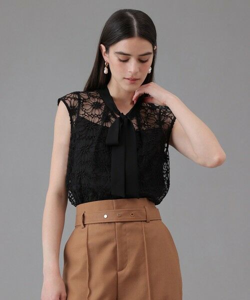 ANAYI / アナイ シャツ・ブラウス | フラワー刺繍ボウタイブラウス | 詳細13