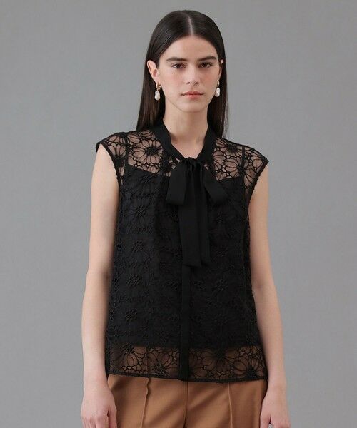 ANAYI / アナイ シャツ・ブラウス | フラワー刺繍ボウタイブラウス | 詳細17