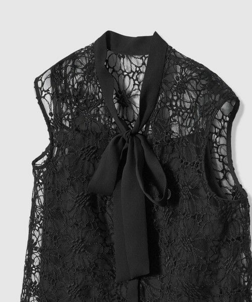 ANAYI / アナイ シャツ・ブラウス | フラワー刺繍ボウタイブラウス | 詳細3