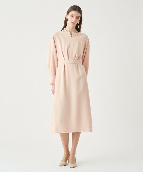 ANAYI / アナイ ロング・マキシ丈ワンピース | 【Eternal Line 2026】ストレッチクロスキーネック ワンピース | 詳細4