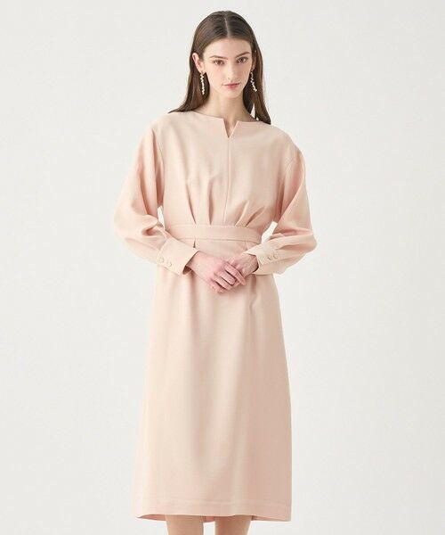 ANAYI / アナイ ロング・マキシ丈ワンピース | 【Eternal Line 2026】ストレッチクロスキーネック ワンピース | 詳細1