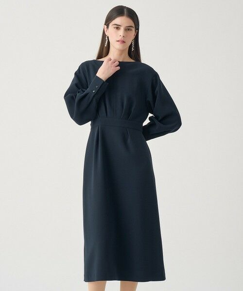 ANAYI / アナイ ロング・マキシ丈ワンピース | 【Eternal Line 2026】ストレッチクロスキーネック ワンピース | 詳細13