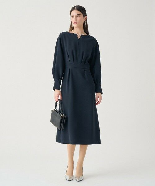 ANAYI / アナイ ロング・マキシ丈ワンピース | 【Eternal Line 2026】ストレッチクロスキーネック ワンピース | 詳細14