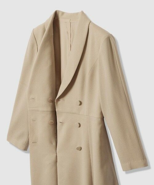 ANAYI / アナイ ロング・マキシ丈ワンピース | 【Eternal Line 2026】ウールジョーゼットショール衿 ワンピース | 詳細12