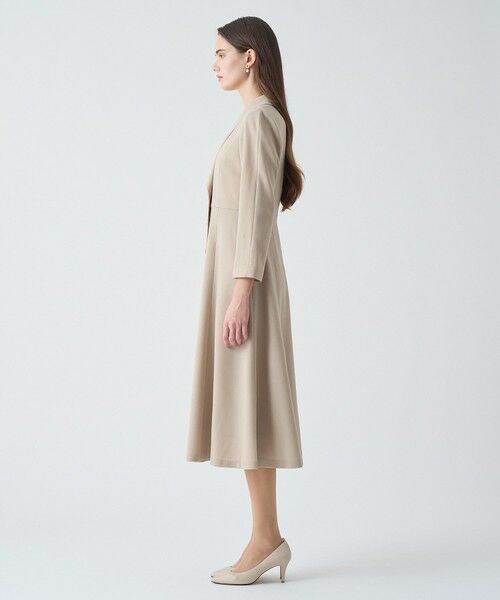 ANAYI / アナイ ロング・マキシ丈ワンピース | 【Eternal Line 2026】ウールジョーゼットショール衿 ワンピース | 詳細2