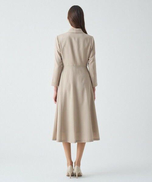 ANAYI / アナイ ロング・マキシ丈ワンピース | 【Eternal Line 2026】ウールジョーゼットショール衿 ワンピース | 詳細3