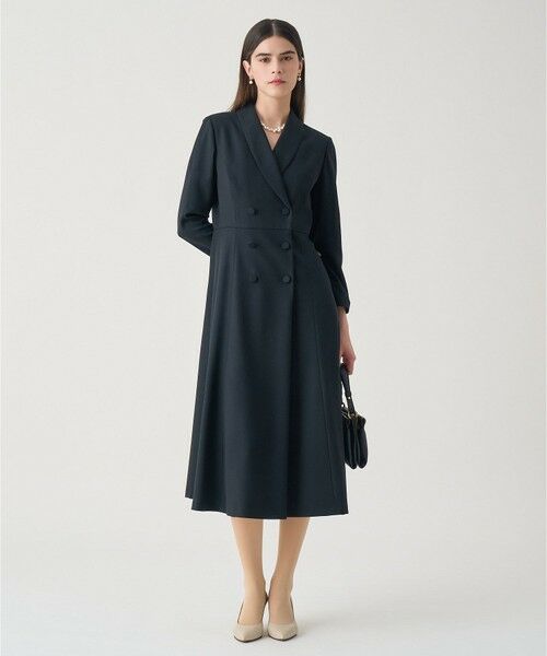 ANAYI / アナイ ロング・マキシ丈ワンピース | 【Eternal Line 2026】ウールジョーゼットショール衿 ワンピース | 詳細17