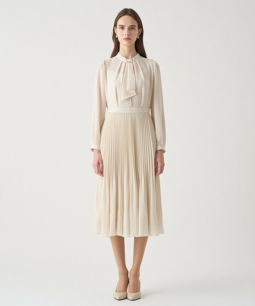 ANAYI / アナイ ロング・マキシ丈ワンピース | 【Eternal Line 2026】シアードビープリーツボウ ワンピース | 詳細1