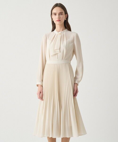 ANAYI / アナイ ロング・マキシ丈ワンピース | 【Eternal Line 2026】シアードビープリーツボウ ワンピース | 詳細4