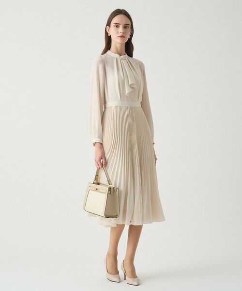 ANAYI / アナイ ロング・マキシ丈ワンピース | 【Eternal Line 2026】シアードビープリーツボウ ワンピース | 詳細5