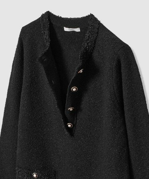 ANAYI / アナイ ミニ丈・ひざ丈ワンピース | ブークレラメツイードボクシー ワンピース | 詳細16