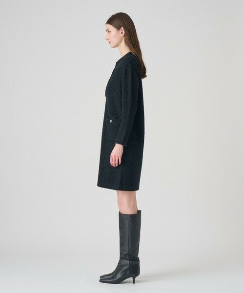 ANAYI / アナイ ミニ丈・ひざ丈ワンピース | ブークレラメツイードボクシー ワンピース | 詳細11