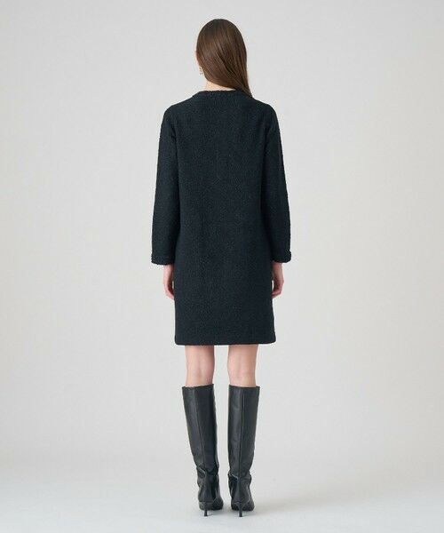 ANAYI / アナイ ミニ丈・ひざ丈ワンピース | ブークレラメツイードボクシー ワンピース | 詳細12