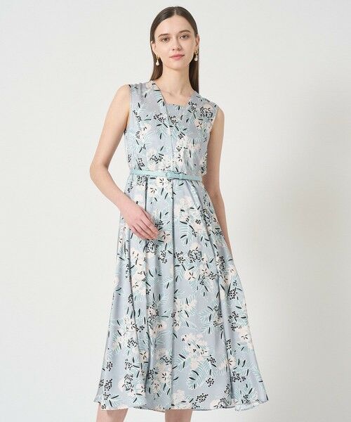 ANAYI / アナイ ロング・マキシ丈ワンピース | アイシーフラワープリントレイヤーネック ワンピース | 詳細4