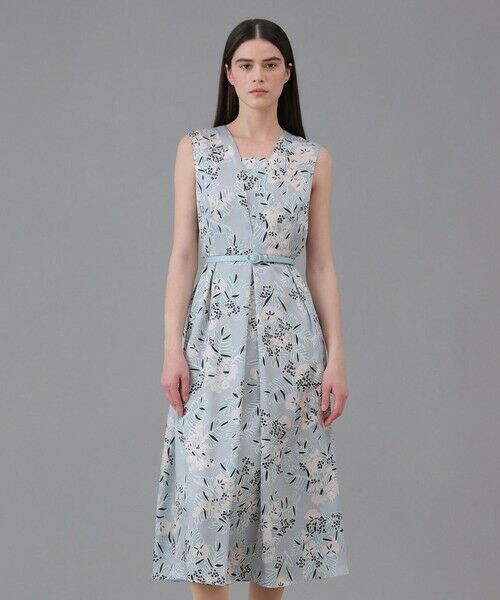 ANAYI / アナイ ロング・マキシ丈ワンピース | アイシーフラワープリントレイヤーネック ワンピース | 詳細5