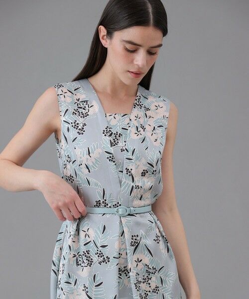 ANAYI / アナイ ロング・マキシ丈ワンピース | アイシーフラワープリントレイヤーネック ワンピース | 詳細6