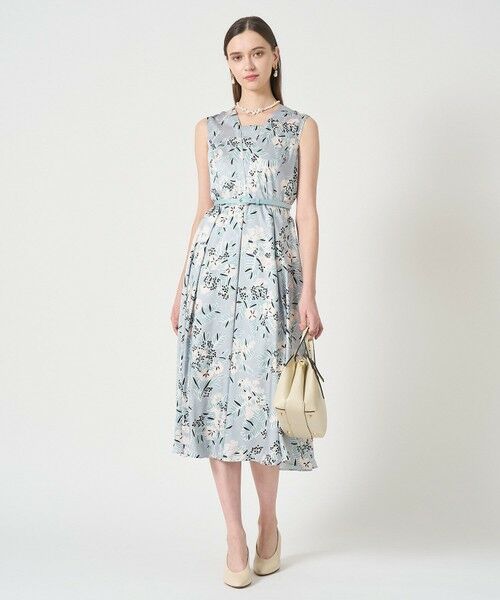 ANAYI / アナイ ロング・マキシ丈ワンピース | アイシーフラワープリントレイヤーネック ワンピース | 詳細7