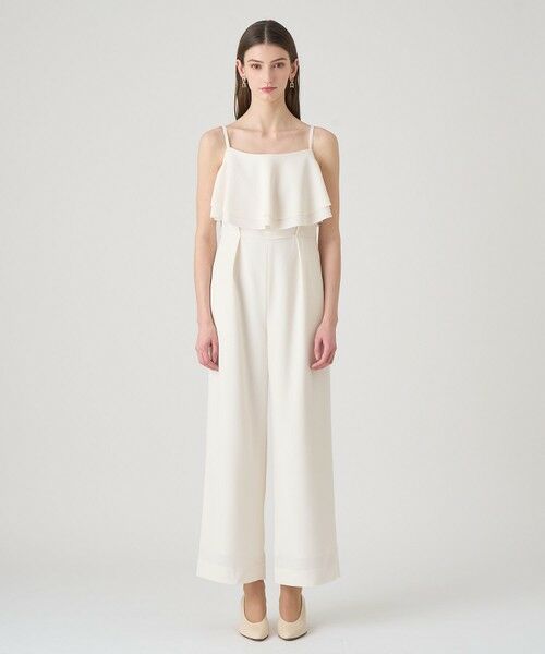 ANAYI / アナイ サロペット・オールインワン | ダブルクロスフリルサロペットパンツ | 詳細1