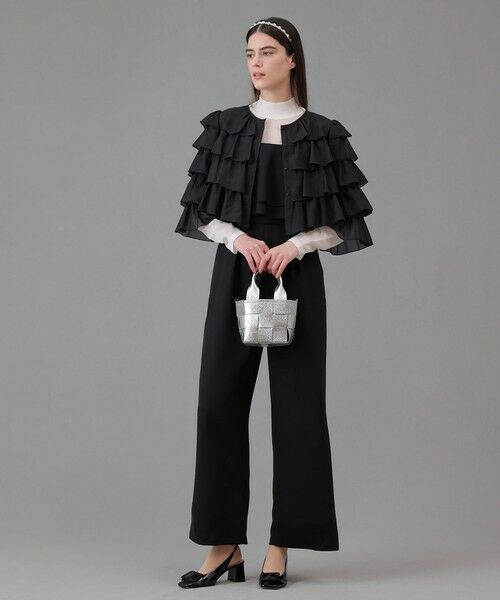 ANAYI / アナイ サロペット・オールインワン | ダブルクロスフリルサロペットパンツ | 詳細13