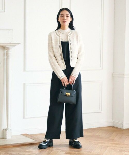 ANAYI / アナイ サロペット・オールインワン | ダブルクロスフリルサロペットパンツ | 詳細15