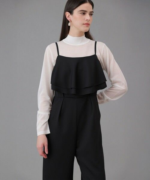 ANAYI / アナイ サロペット・オールインワン | ダブルクロスフリルサロペットパンツ | 詳細10