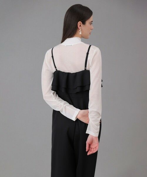 ANAYI / アナイ サロペット・オールインワン | ダブルクロスフリルサロペットパンツ | 詳細11