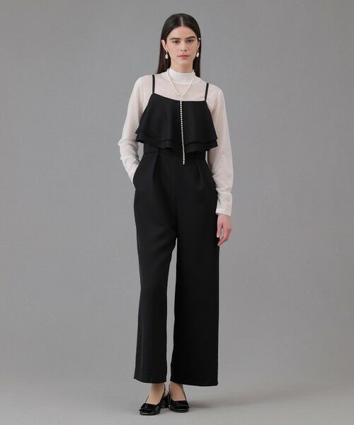ANAYI / アナイ サロペット・オールインワン | ダブルクロスフリルサロペットパンツ | 詳細12