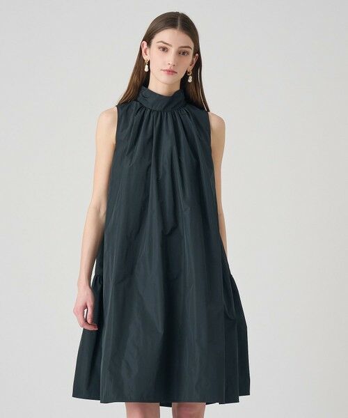 ANAYI / アナイ ロング・マキシ丈ワンピース | タフタハイネックAライン ワンピース | 詳細13