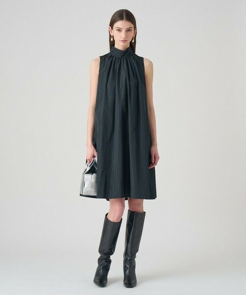 ANAYI / アナイ ロング・マキシ丈ワンピース | タフタハイネックAライン ワンピース | 詳細14