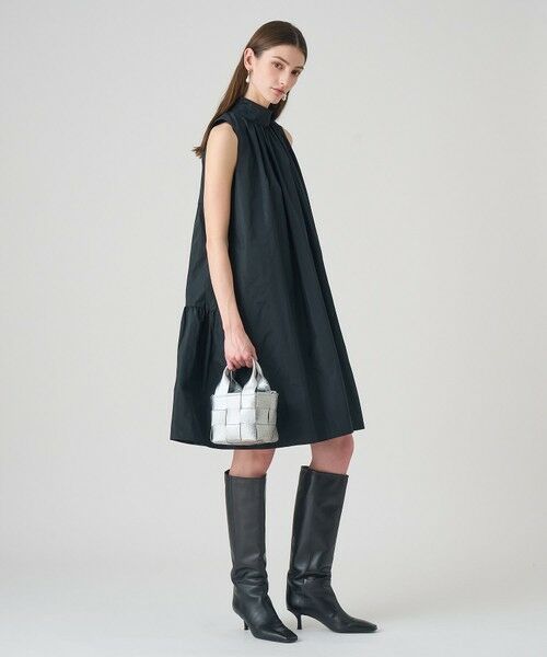 ANAYI / アナイ ロング・マキシ丈ワンピース | タフタハイネックAライン ワンピース | 詳細15
