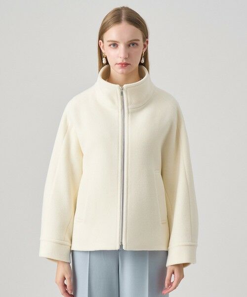 ANAYI / アナイ ピーコート | ラムショートビーバースタンドブルゾン | 詳細1