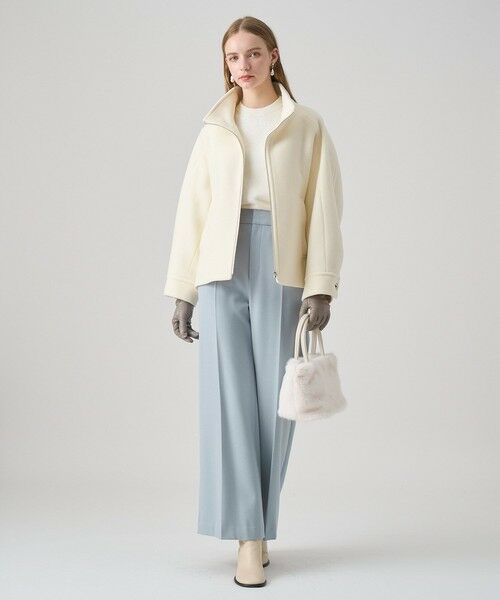 ANAYI / アナイ ピーコート | ラムショートビーバースタンドブルゾン | 詳細4